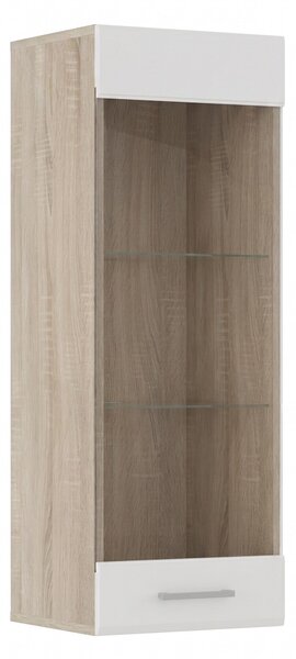 Szafka wisząca 1W Imola - Dąb Sonoma 40 cm Biały mat