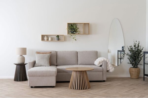 Wielopoziomowa bambusowa półka w naturalnym kolorze 70 cm Ember – House Nordic