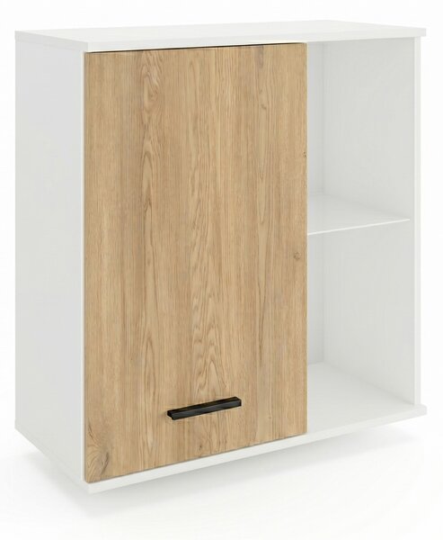 Szafka wisząca 1D Natura 80 cm Biała Dąb Cremona Torro