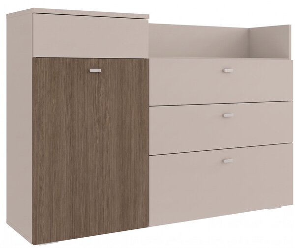 Komoda 1D3S Kaszmir, Dąb Primavera Umbra Ava 160 cm