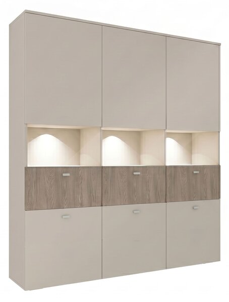 Komoda 3D6S Kaszmir, Dąb Primavera Umbra Ava 180 cm