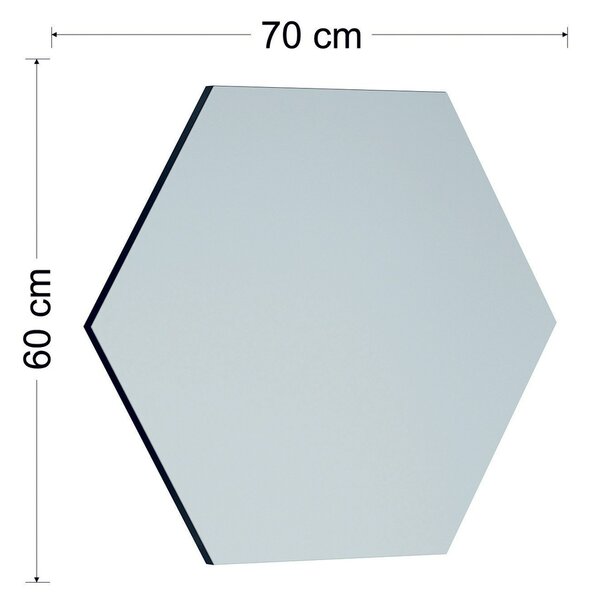 Lustro Zeo Black 60 x 70 cm
