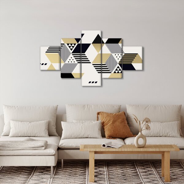 Obraz - Kształty geometryczne N⁰1 (125x70 cm)