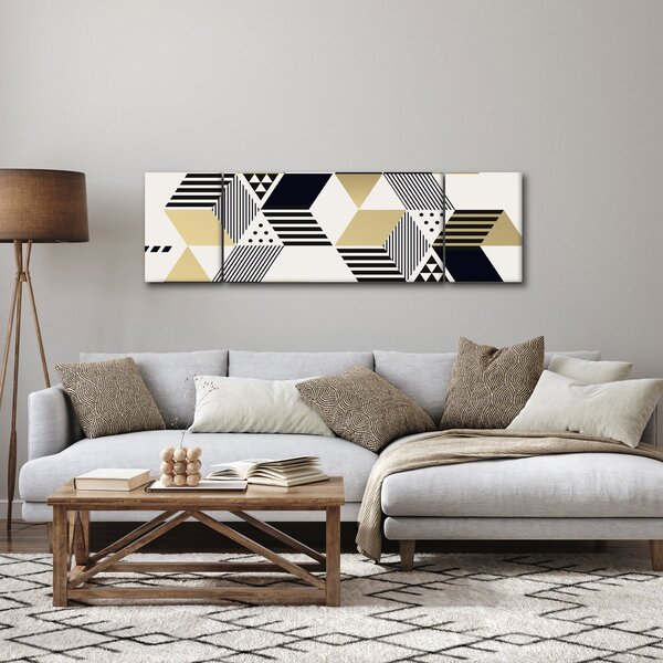 Obraz - Kształty geometryczne N⁰1 (170x50 cm)