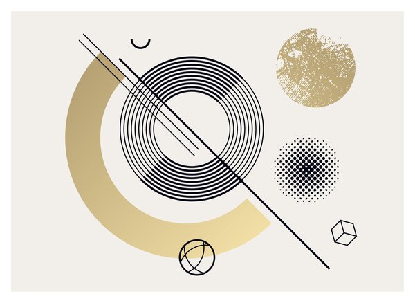 Obraz - Kształty geometryczne N⁰2 (70x50 cm)