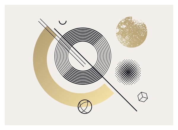 Obraz na szkle - Kształty geometryczne N⁰2 (70x50 cm)