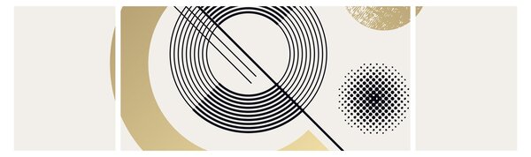 Obraz - Kształty geometryczne N⁰2 (170x50 cm)
