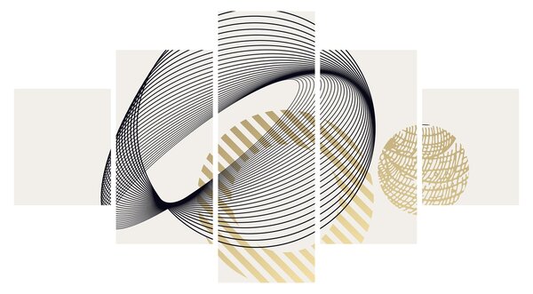 Obraz - Kształty geometryczne N⁰3 (125x70 cm)