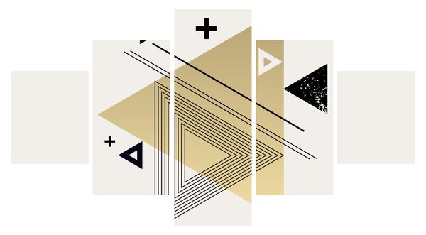 Obraz - Kształty geometryczne N⁰4 (125x70 cm)