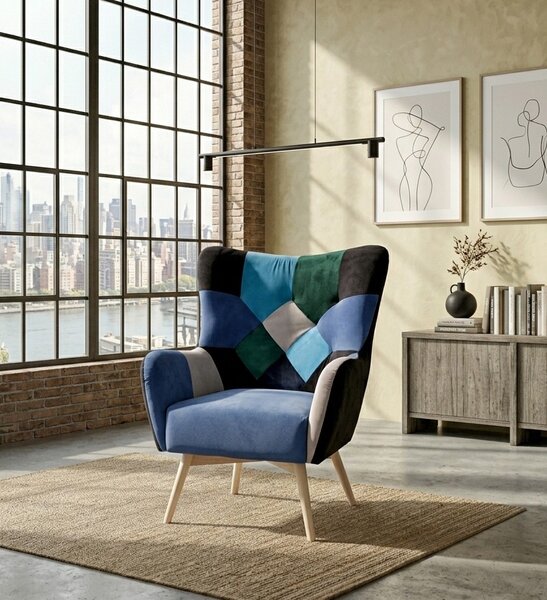 Fotel Tapicerowany Berta6 Buk