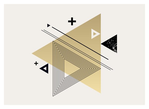 Obraz na szkle - Kształty geometryczne N⁰4 (70x50 cm)