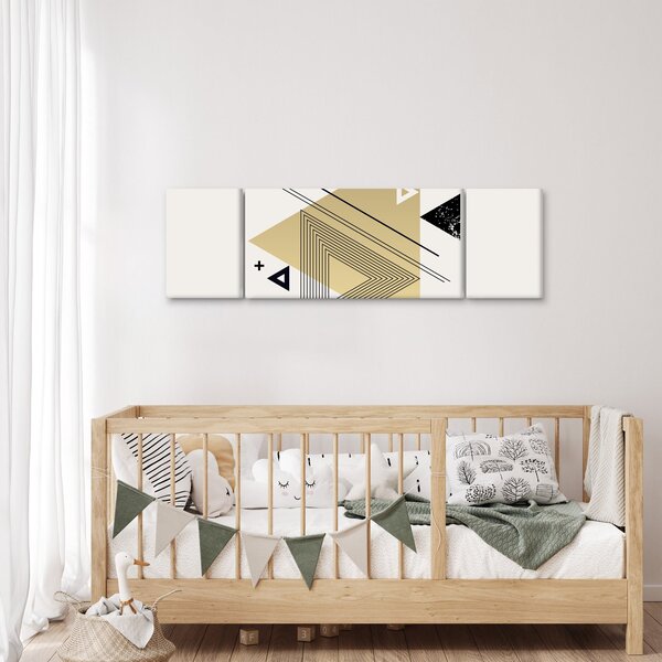 Obraz - Kształty geometryczne N⁰4 (170x50 cm)