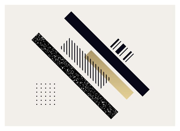 Obraz - Kształty geometryczne N⁰5 (70x50 cm)