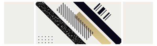 Obraz - Kształty geometryczne N⁰5 (170x50 cm)