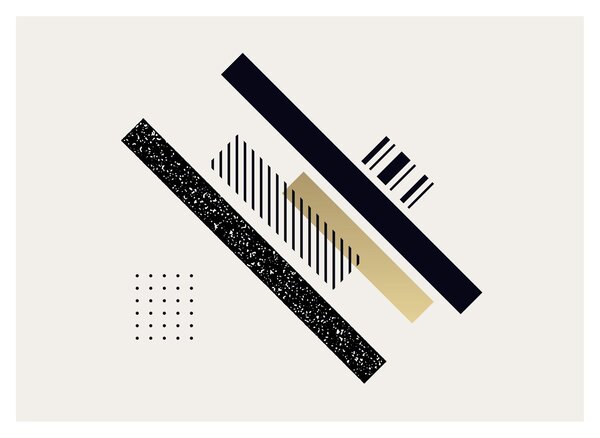Obraz na szkle - Kształty geometryczne N⁰5 (70x50 cm)