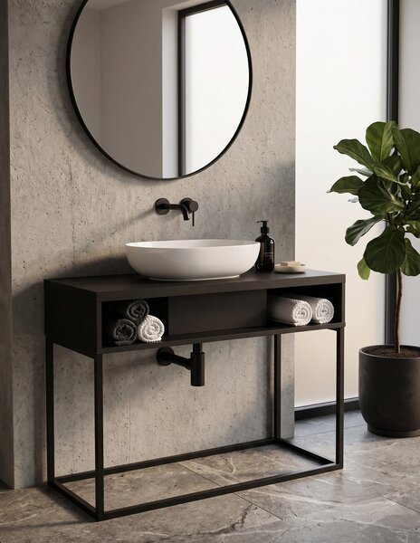Szafka pod umywalkę Z różne dekory loft 110 cm Dąb Kamienny