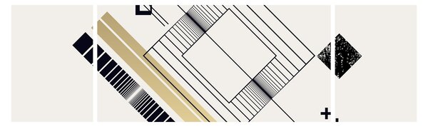 Obraz - Kształty geometryczne N⁰6 (170x50 cm)