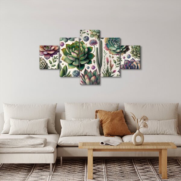 Obraz - Sukulenty (125x70 cm)