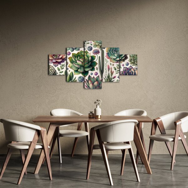 Obraz - Sukulenty (125x70 cm)