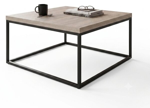 Stolik Square 7 różne dekory loft 80 cm Dąb Kamienny