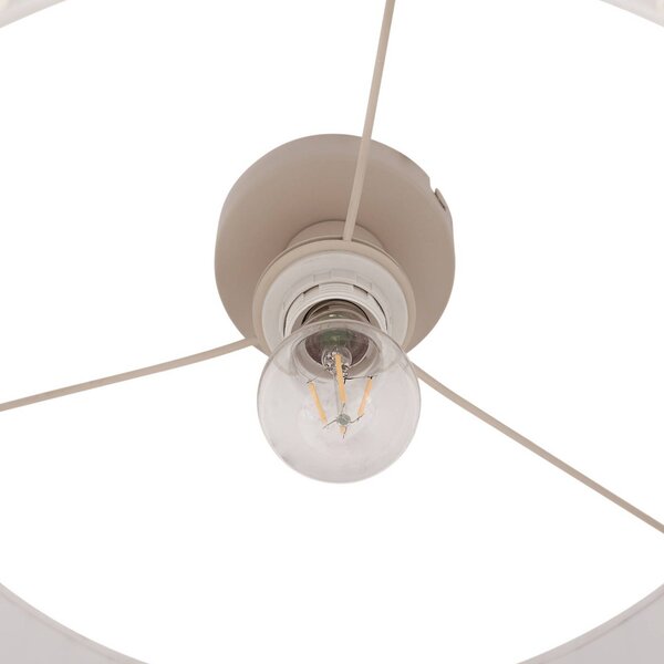 Lampa sufitowa Libbie Lindby, możliwość ściemniania, kremowy / amber, salon / jadalnia, tkanina / materiał / jedwab, skandynawski