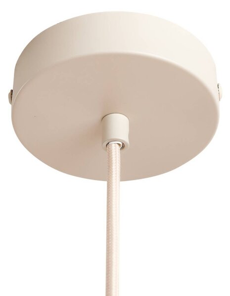 Lampa wisząca Libbie Lindby, możliwość ściemniania, kremowy / amber, salon / jadalnia, tkanina / materiał / jedwab, skandynawski