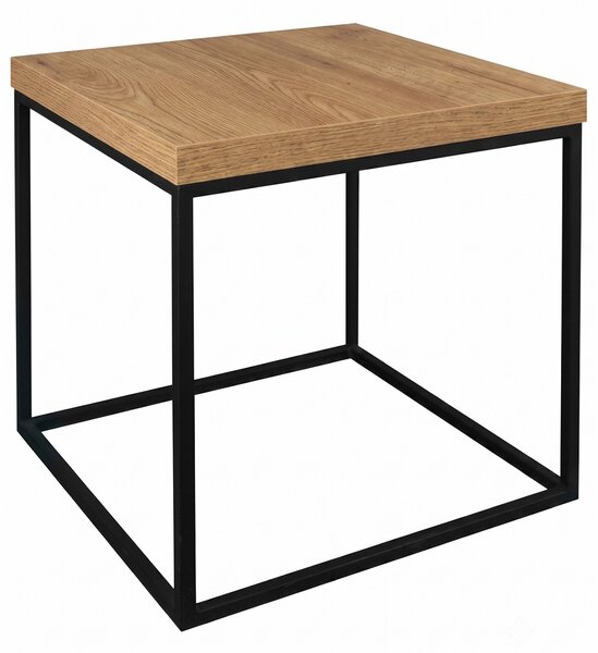 Stolik Square 8 różne dekory loft 46 cm Dąb Kamienny