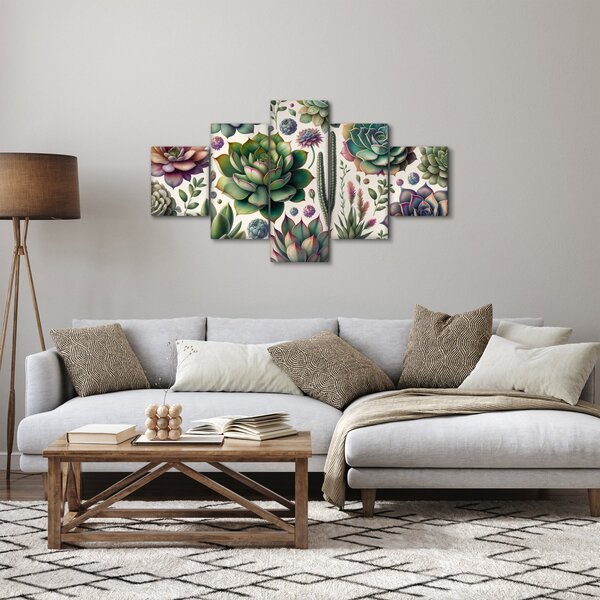 Obraz - Sukulenty (125x70 cm)