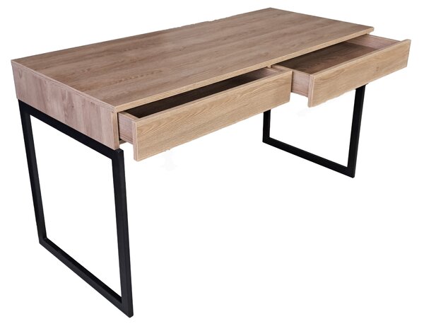 Biurko Z3 rożne dekory loft 140 cm Dąb Kamienny