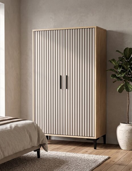 Komoda K2DA Dąb Kamienny Dona 90 cm Kaszmir
