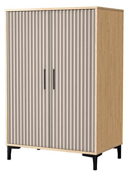 Komoda K2DB Dąb Kamienny Dona 85 cm Zielony