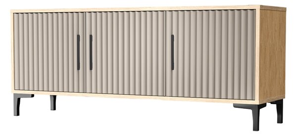 Komoda K3DA Dąb kamienny Dona 135 cm Kaszmir