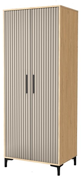 Szafa 2D do sypialni Dąb Kamienny Dona 80 cm Kaszmir