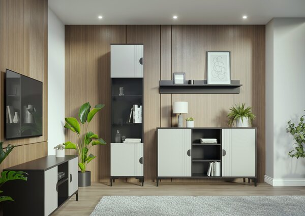 Komoda B Czarna OKX 150 cm