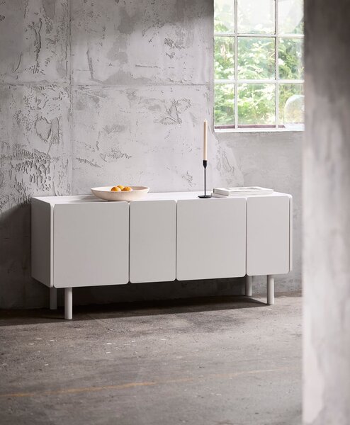 Biała komoda 160x70x45 cm Bera – Unique Furniture