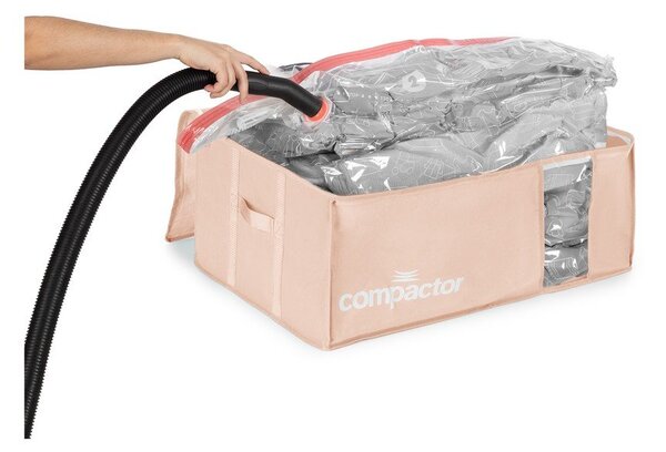 Plastikowy pojemnik próżniowy do przechowywania ubrań 65x45x27 cm Pink Edition – Compactor