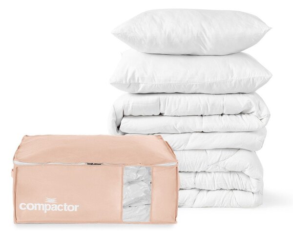 Plastikowy pojemnik próżniowy do przechowywania ubrań 65x45x27 cm Pink Edition – Compactor