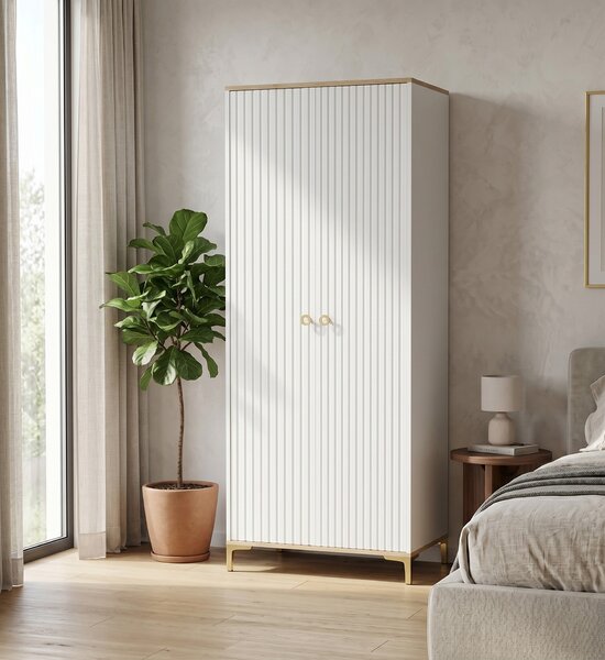 Szafa 2D Voca Biała Dąb Hamilton 80 cm