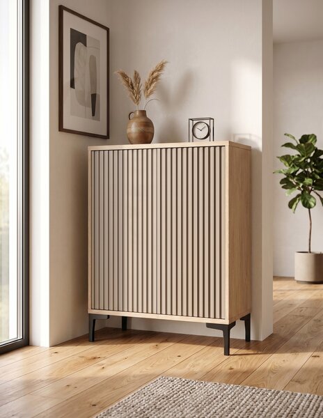 Komoda C Dąb kamienny Olo 80 cm Kaszmir