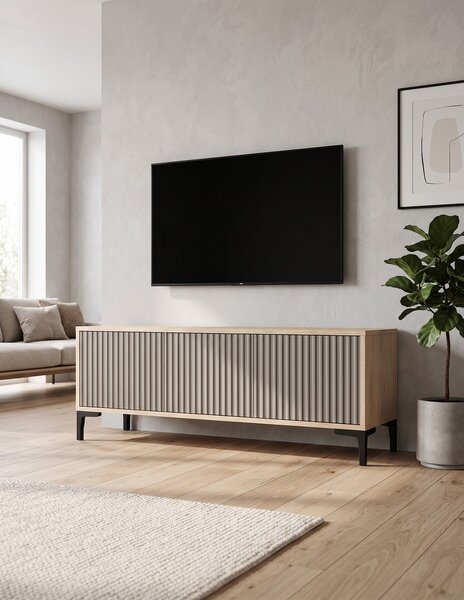 Komoda D Dąb Kamienny Olo 135 cm Kaszmir