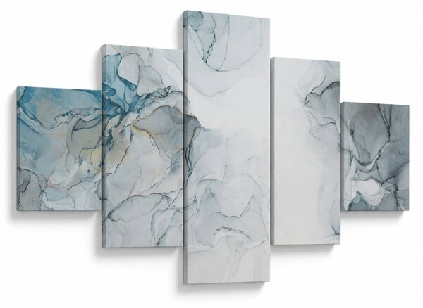 Obraz - Niebieski marmur (125x70 cm)