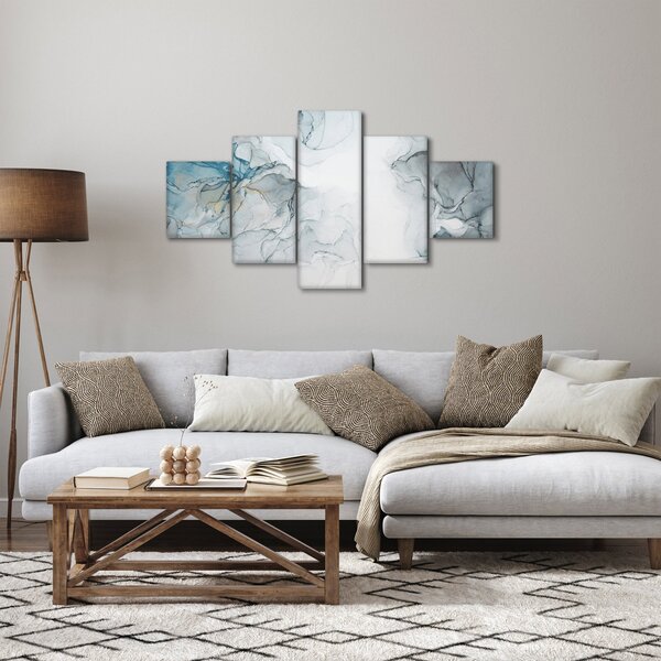Obraz - Niebieski marmur (125x70 cm)