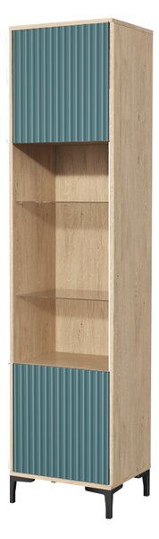 Witryna 1D do salonu Dąb Kamienny Olo 50 cm Kaszmir