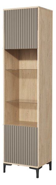 Witryna 1D do salonu Dąb Kamienny Olo 50 cm Kaszmir