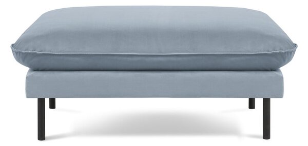 Jasnoniebieski aksamitny podnóżek Vienna – Cosmopolitan Design