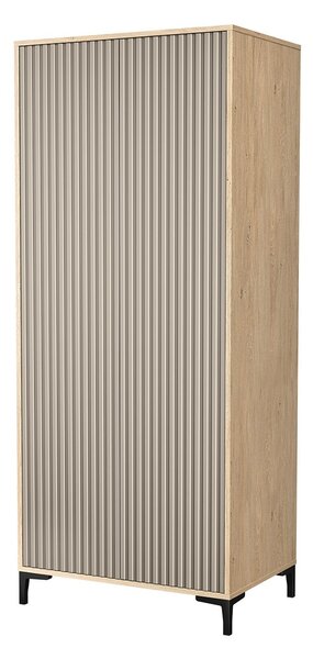 Szafa 2D do salonu Dąb Kamienny Olo 80 cm Kaszmir