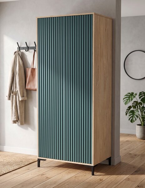Szafa 2D do salonu Dąb Kamienny Olo 80 cm Kaszmir