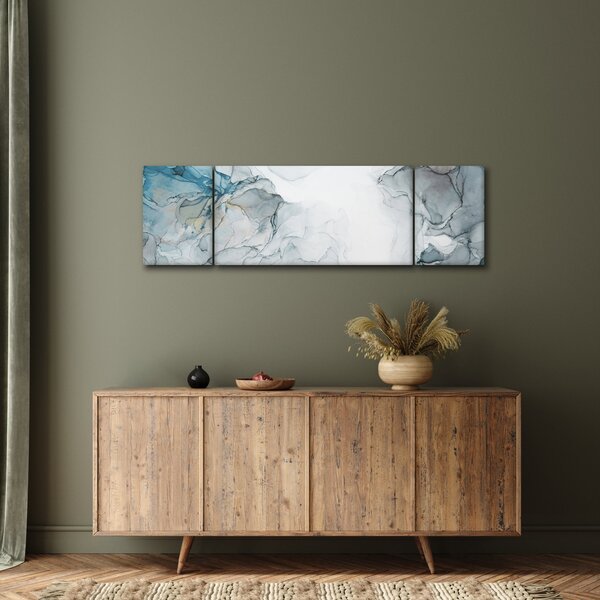 Obraz - Niebieski marmur (170x50 cm)