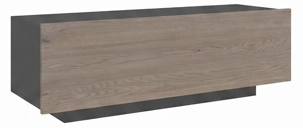 Komoda RTV 1S Antracyt Terni, Dąb Cremona Cannolo 150 cm