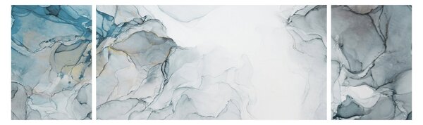 Obraz - Niebieski marmur (170x50 cm)